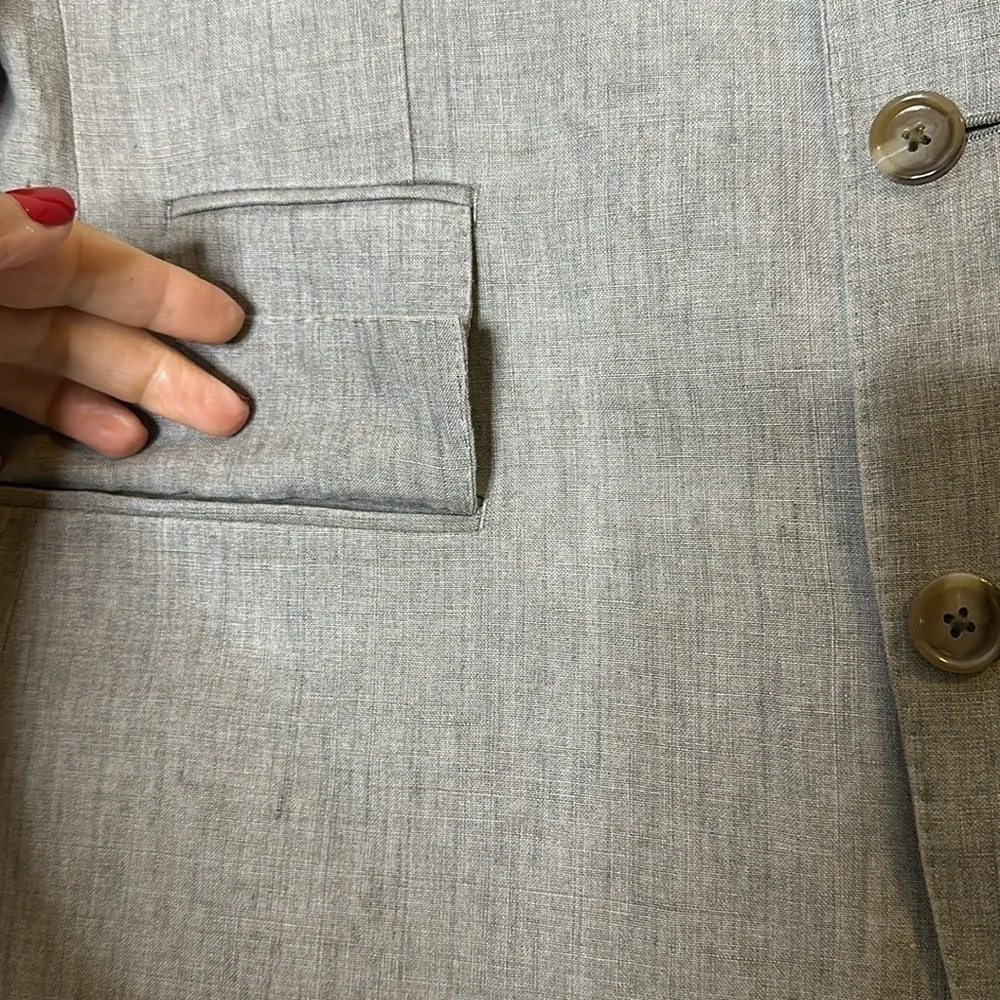 J. Crew Ludlow Ormezzano linen blend blazer Sz40R Grey